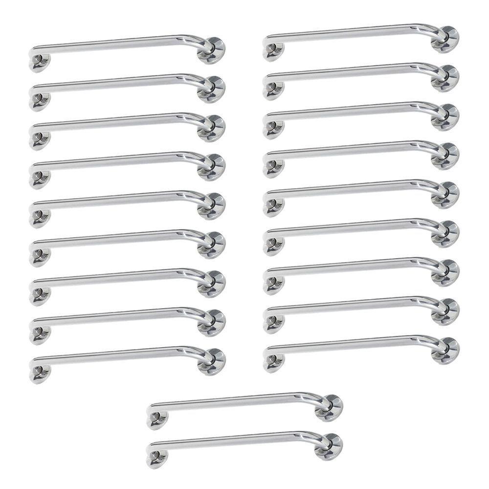 Alça De Apoio Inox Barra 80cm20 Unidades Idoso Deficiente Segurança Resistente Banheiro Box Quarto - 1