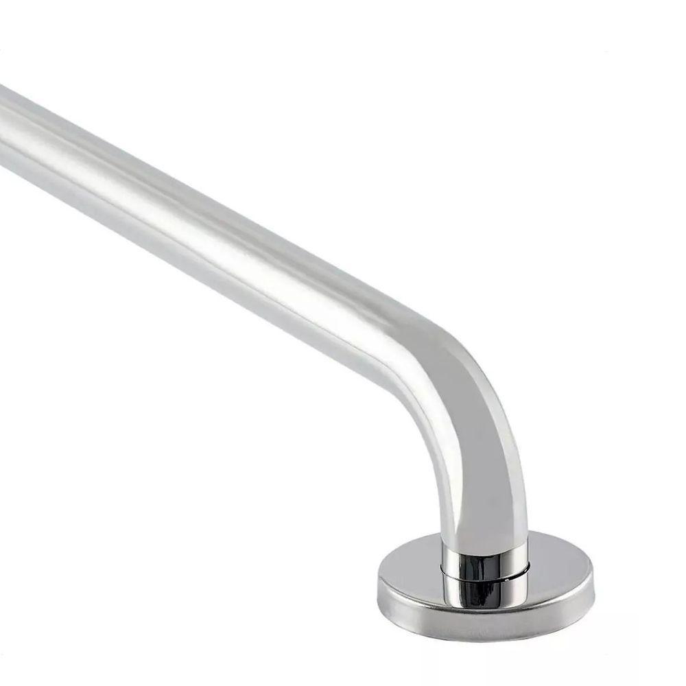 Alça De Apoio Banheiro Inox Barra 50cm Idoso Deficiente Cadeirante Acessibilidade Resistente - 7