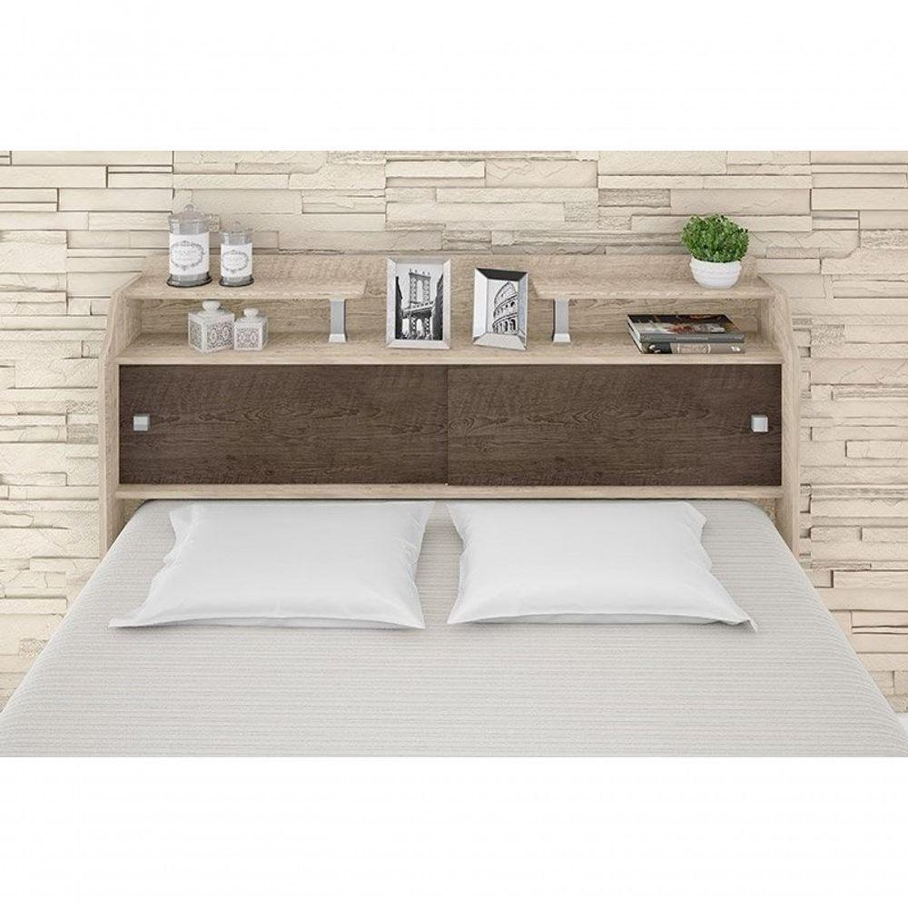 Cabeceira Box Casal 1,38cm Elisa Amarula Framar Móveis - 2