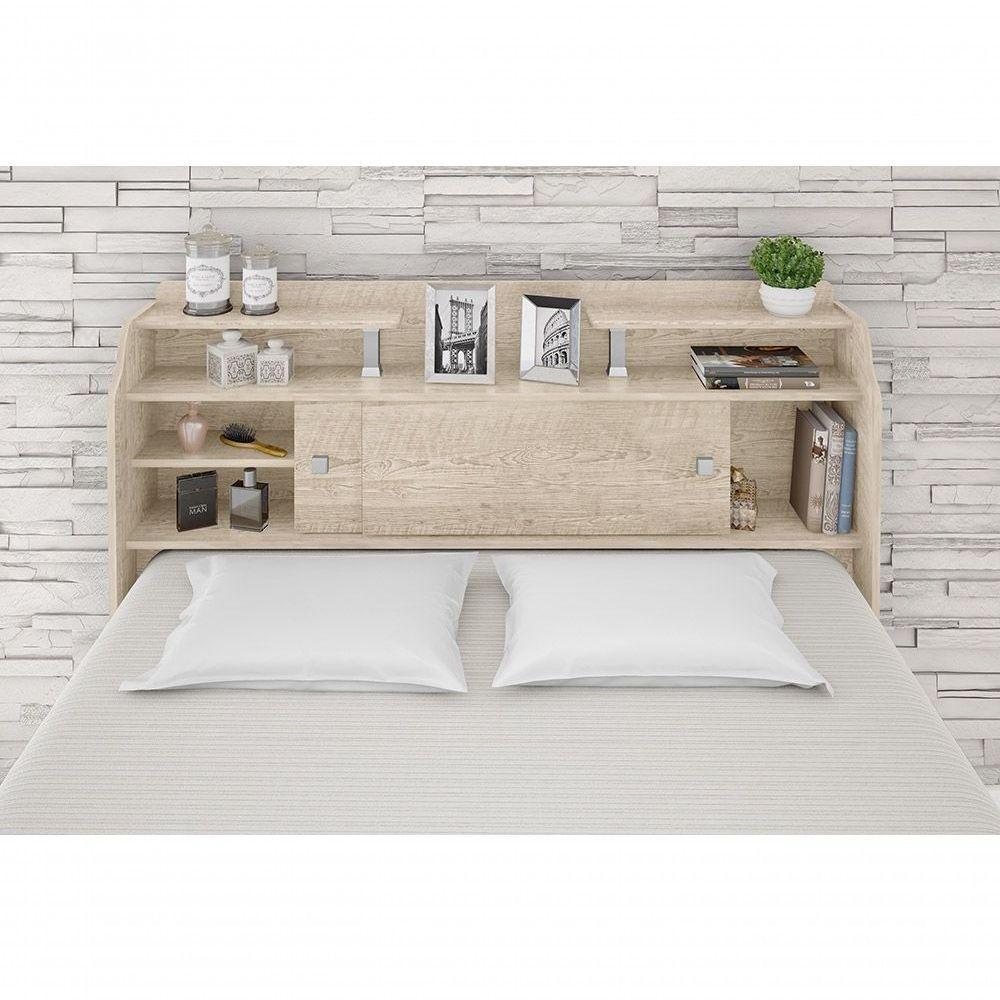 Cabeceira Box Casal 1,38cm Elisa Amarula Framar Móveis - 4