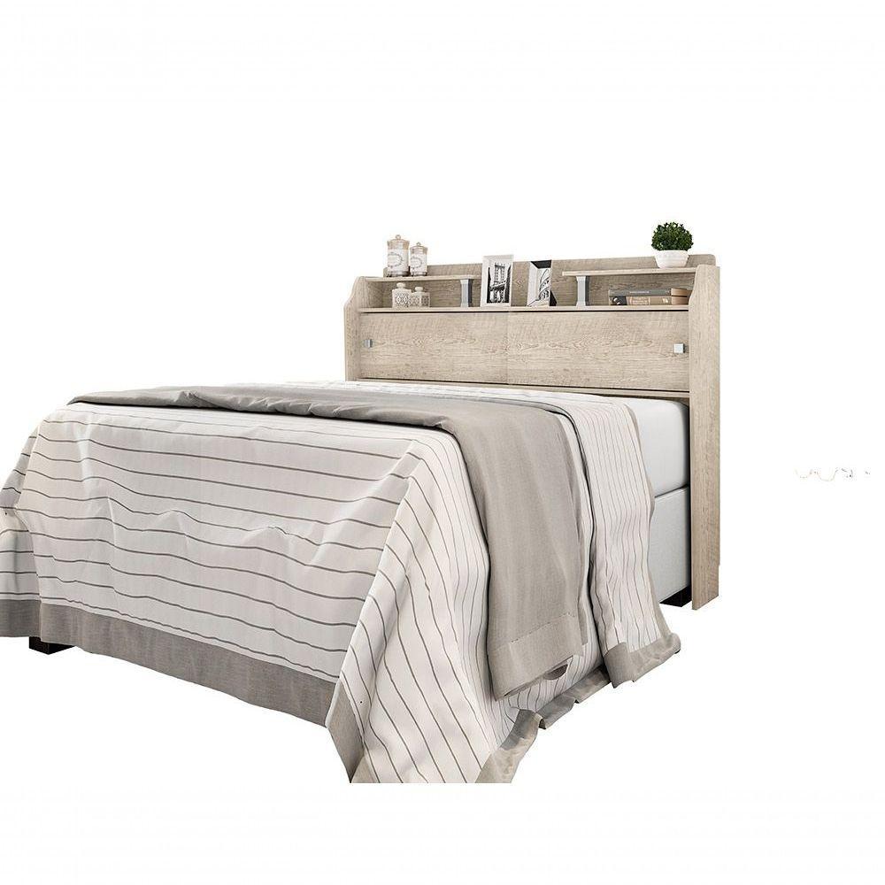 Cabeceira Box Casal 1,38cm Elisa Amarula Framar Móveis - 6