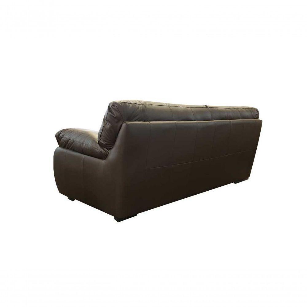 Conjunto Sofá De Couro Marselha 3 E 2 Lugares Marrom Pigmentado - Mempra - 7
