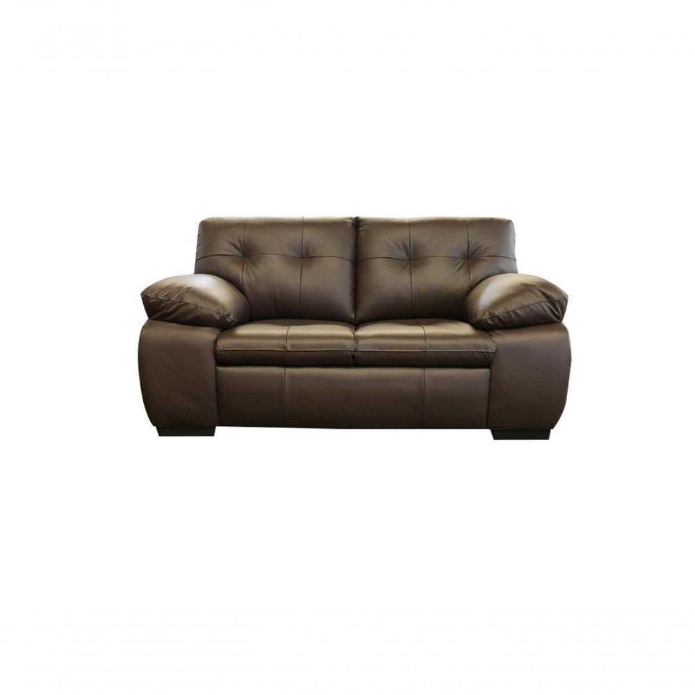 Conjunto Sofá De Couro Marselha 3 E 2 Lugares Marrom Pigmentado - Mempra - 10