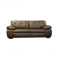 Conjunto Sofá De Couro Marselha 3 E 2 Lugares Marrom Pigmentado - Mempra - 9