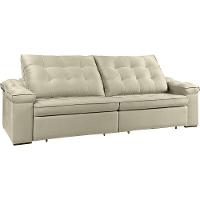 Sofá Retrátil Reclinável Houston 2,8m csr Studio Veludo Perola - 7