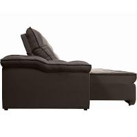 Sofá Retrátil Reclinável Houston 3m csr Studio Veludo Marrom - 2