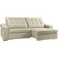 Sofá Retrátil Reclinável Houston 2,4m csr Studio Veludo Perola - 2