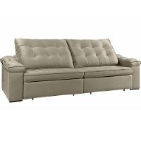 Sofá Retrátil Reclinável Houston 2,4m csr Studio Veludo Kaki - 7