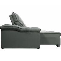 Sofá Retrátil Reclinável Houston 2,6m csr Studio Veludo Grafite - 5