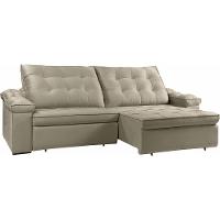 Sofá Retrátil Reclinável Houston 2,6m csr Studio Veludo Kaki - 6