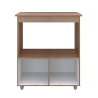 Balcão Multiuso Para Cozinha Angela 2 Portas Cor:savana Off White