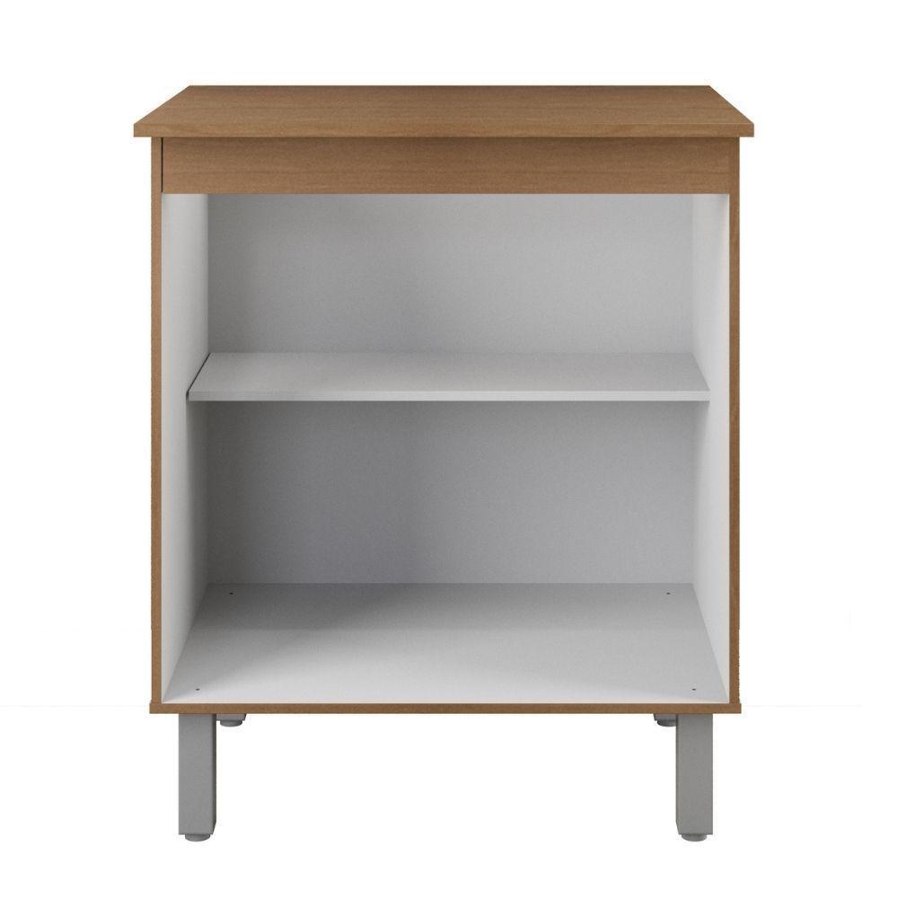 Balcão Multiuso Para Cozinha Serena 2 Portas Cor:savana Preto - 3