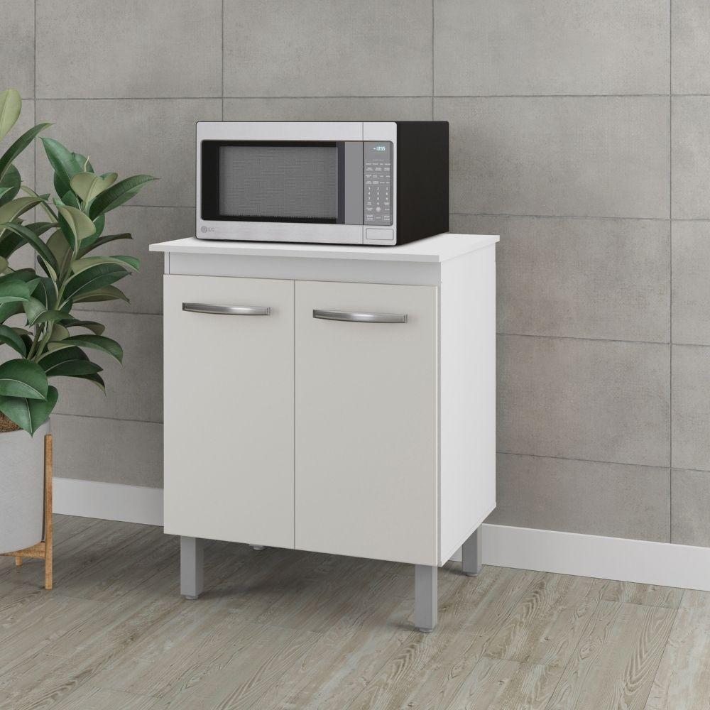 Balcão Multiuso Para Cozinha Serena 2 Portas Cor:branco - 2