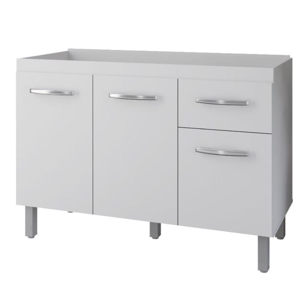 Balcão Para Pia Anita 120 Cm Moblis Cor:branco - 1