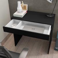 Mesa Para Computador Escrivaninha 1 Gaveta Manuela Preto