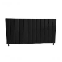 Cabeceira De Cama Box Estofada Gabi Queen 160 Cm Suede Preto Eli Móveis - 1