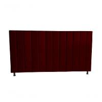 Cabeceira De Cama Box Estofada Gabi Casal 140 Cm Suede Bordo Eli Móveis - 1