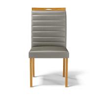 Kit Com 2 Cadeiras Sara Madeira Maciça Estofadas Para Mesa De Jantar Veludo Chumbo 109 - 8