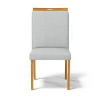 Kit Com 4 Cadeiras Agnes Madeira Maciça Estofadas Para Mesa De Jantar Linho Cinza 407 - 2