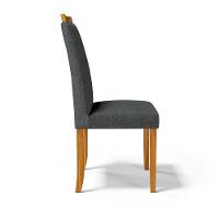 Kit Com 6 Cadeiras Ana Madeira Maciça Estofadas Para Mesa De Jantar Linho Chumbo 406 - 2