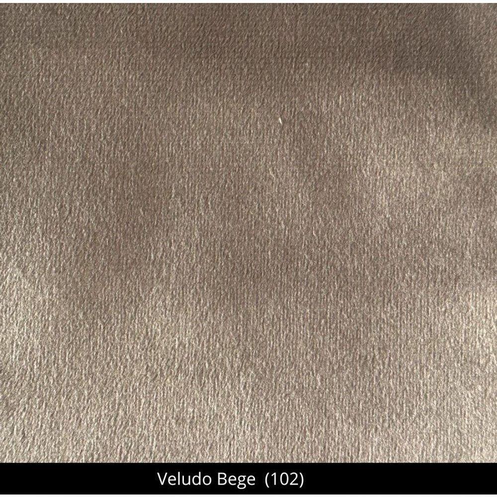 Kit Com 6 Cadeiras Agnes Madeira Maciça Estofadas Para Mesa De Jantar Veludo Bege 102 - 5