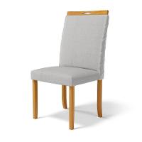 Kit Com 6 Cadeiras Agnes Madeira Maciça Estofadas Para Mesa De Jantar Linho Cinza 407 - 7