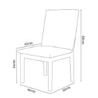 Kit Com 6 Cadeiras Daniela Madeira Maciça Estofada Para Mesa De Jantar Veludo Chumbo 109 - 2