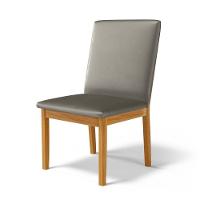 Kit Com 6 Cadeiras Daniela Madeira Maciça Estofada Para Mesa De Jantar Veludo Chumbo 109 - 6