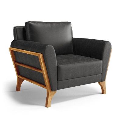Poltrona Sabrina 503 Para Sala De Estar E Amamentação Corino Preto Mais Lar Decor