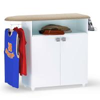 Tábua De Passar Roupa Com Balcão 02 Portas Luna Branco 111 Cm - 1