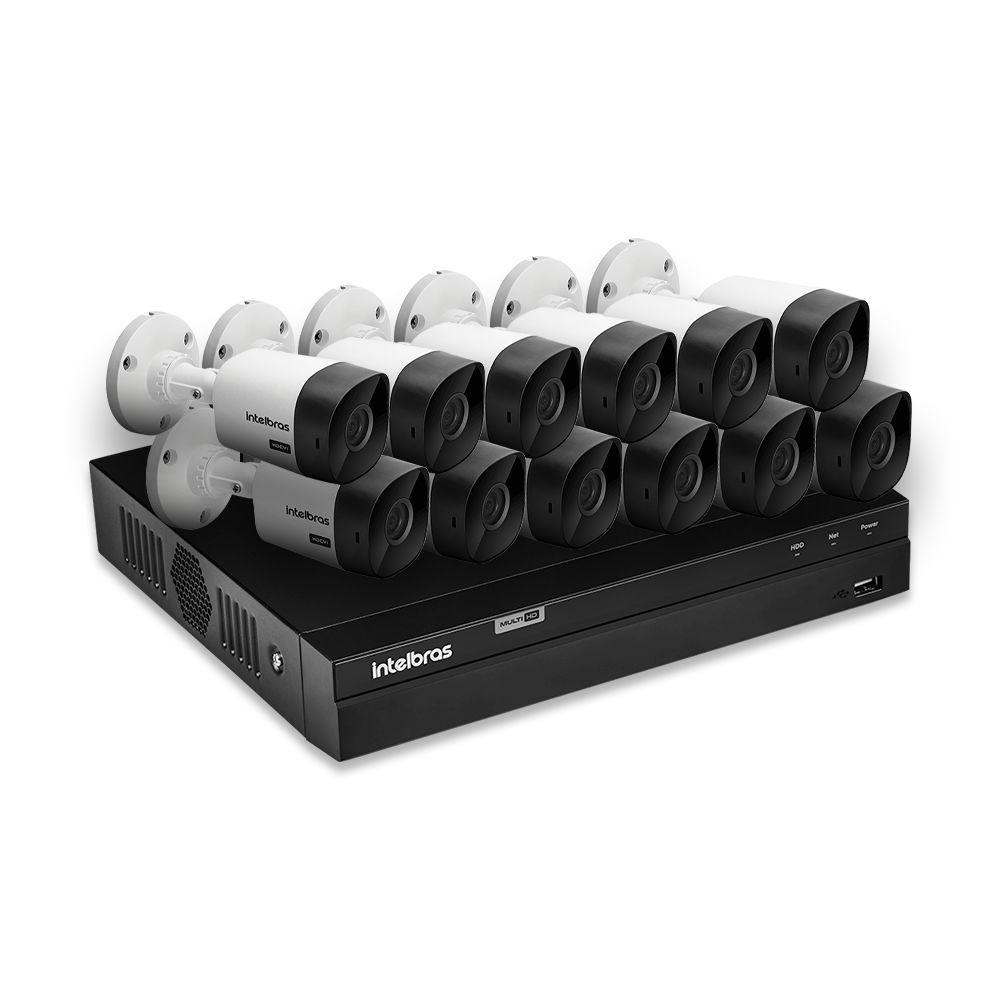 Kit 12 Câmeras De Segurança Intelbras Full Hd 1080p Com Dvr Mhdx 1216 1080p Completo 100% Intelbras - 2