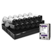 Kit 12 Câmeras De Segurança Intelbras Full Hd 1080p Com Dvr Mhdx 1216 1080p Com Hd 4tb Purple - 2