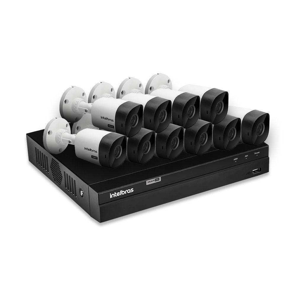 Kit 10 Câmeras De Segurança Intelbras Full Hd 1080p Com Dvr Mhdx 1216 1080p - 2