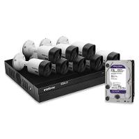 Kit 8 Câmeras De Segurança Intelbras Full Hd 1080p Com Dvr Mhdx 1208 1080p Com Hd 2tb Purple - 3
