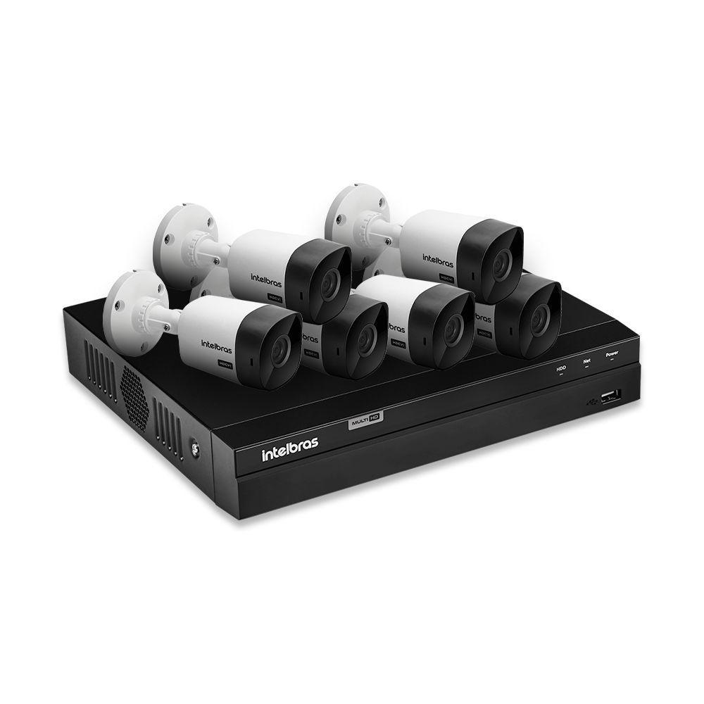 Kit 6 Câmeras De Segurança Intelbras Full Hd 1080p Com Dvr Mhdx 1208 1080p | Completo 100% Intelbras - 2