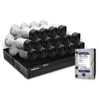 Kit 16 Câmeras De Segurança Intelbras Full Hd 1080p Com Dvr Mhdx 1216 1080p Com Hd 2tb Purple - 2