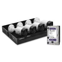 Kit 4 Câmeras De Segurança Intelbras Full Hd 1080p Com Dvr Mhdx 1204 1080p Com Hd 2tb Purple - 2