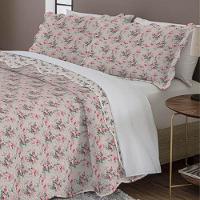 Kit Cobre Leito Casal Evolution Patchwork + 2 Porta-travesseiros Julie 7 - 2