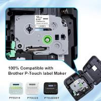 Kit 4 Fitas Tze Tz 231 Compatível P/ Rotulador Brother Pastel - 2