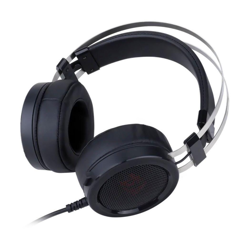 Fone Gamer Redragon H901 Scylla - Com Fio - Preto - Prata - 2