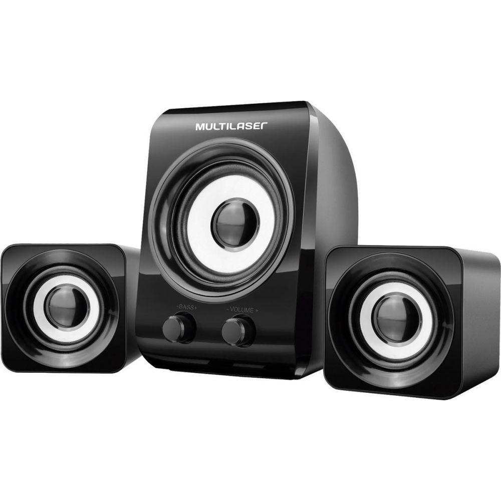 Caixa De Som Multimídia 2.1 8w+3w Rms Preto Sp172 - 2