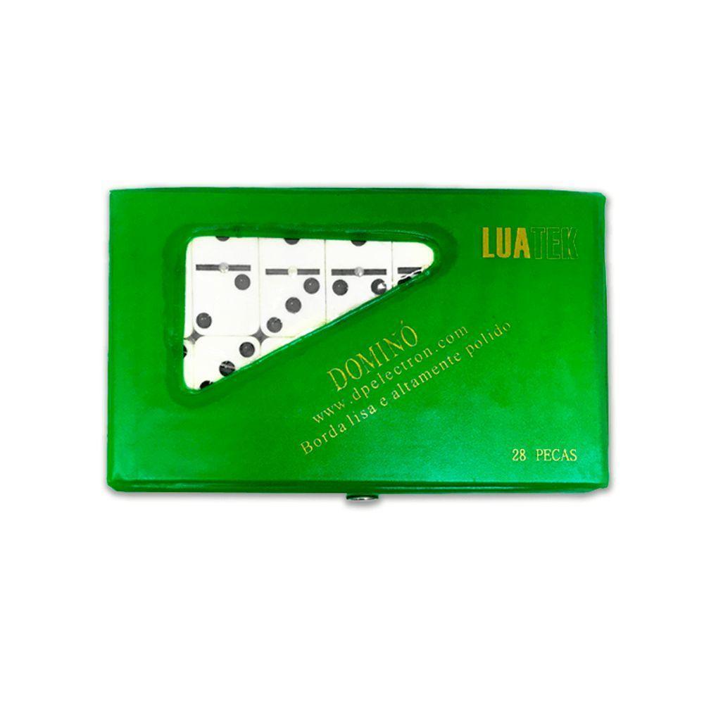 Jogo De Dominó Profissional De Osso Polido Estojo Com 28 Peças - 1