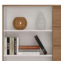 Cômoda Sapateira Para Quarto 2 Portas 4 Gavetas Lisa Carvalho Oak - 7