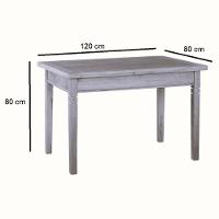 Conjunto Mesa De Jantar 1,5 X 1,5 M 8 Cadeiras Madri Madeira Maciça Com Pátina - 4