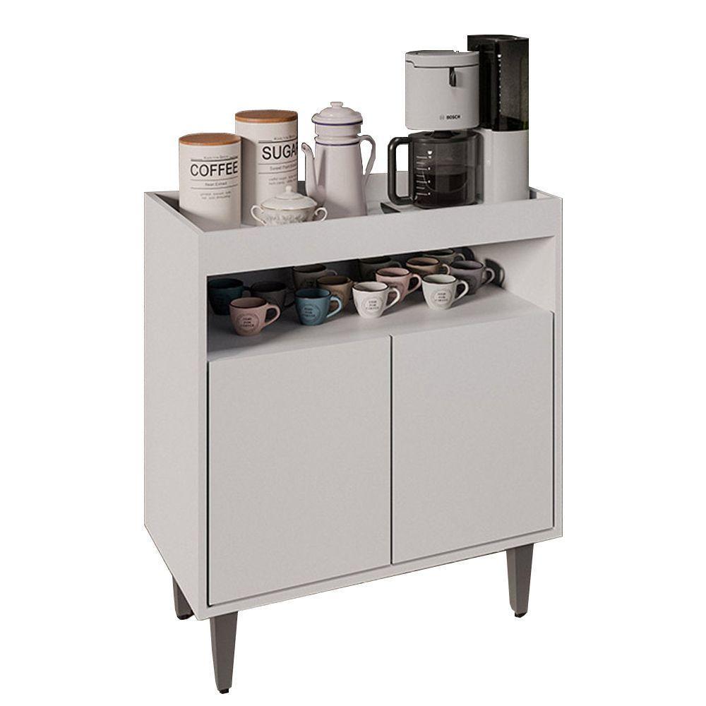 Aparador Buffet Cantinho Do Café 70,5cm Marie Branco M12 - D'rossi - 1