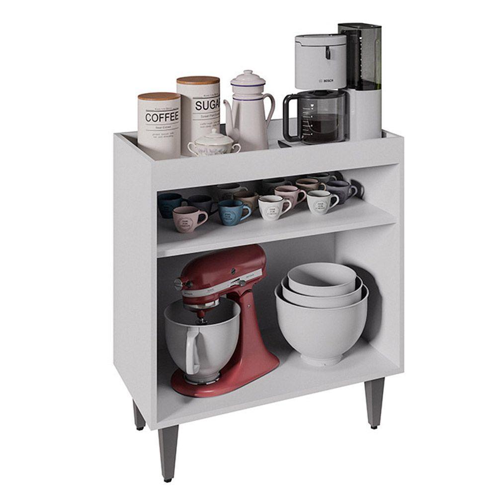 Aparador Buffet Cantinho Do Café 70,5cm Marie Branco M12 - D'rossi - 3