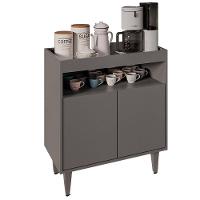 Aparador Buffet Cantinho Do Café 70,5cm Marie Grafite M12 - D'rossi - 1