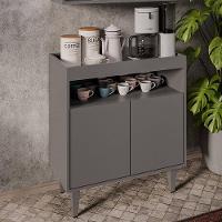 Aparador Buffet Cantinho Do Café 70,5cm Marie Grafite M12 - D'rossi - 4