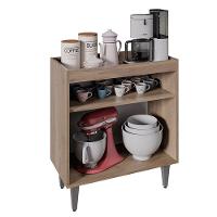 Aparador Buffet Cantinho Do Café 70,5cm 2p Marie M12 - D'rossi Cor Freijó E Branco - 3