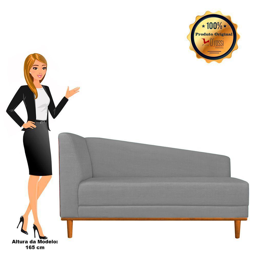 Recamier Monet Composê Corano Preto Com Linho Base de Madeira Linho A26 Grafite - 2